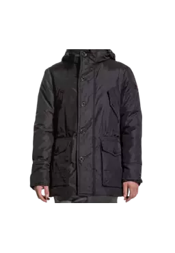 parka nero da uomo impermeabile e antimacchia | PEUTEREY parka nero da uomo impermeabile e antimacchia | PEUTEREY