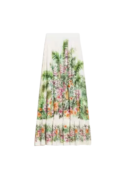 Gonna Flowers neve donna con stampa ibiscus | TWINSET Gonna Flowers neve donna con stampa ibiscus | TWINSET