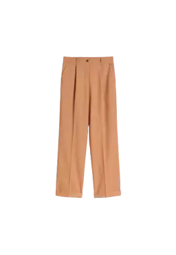 TWINSET Pantaloni Donna A-TI Lana Elastici Pieghe Risvolto Zip Camm... TWINSET Pantaloni Donna A-TI Lana Elastici Pieghe Risvolto Zip Camm...