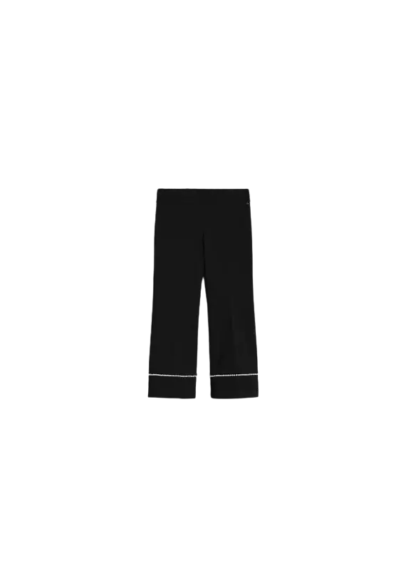 TWINSET Pantaloni Donna A-TI Pantalone Flare Elastici Milano Perle ... TWINSET Pantaloni Donna A-TI Pantalone Flare Elastici Milano Perle ...