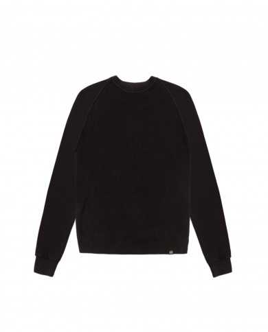 felpa nero da uomo con etichetta logata in fondo davanti | EA7 felpa nero da uomo con etichetta logata in fondo davanti | EA7