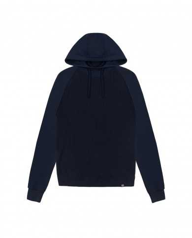 felpa blu da uomo in misto lana e cotone sul capo | COLMAR