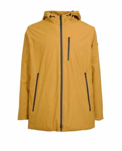 giacca safron da uomo con cerniere nastrate e gommato | HOMEWARD giacca safron da uomo con cerniere nastrate e gommato | HOMEWARD