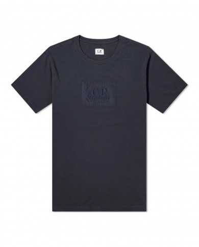 t-shirt total eclips da uomo con logo ricamato in tono | C.P. COMPANY t-shirt total eclips da uomo con logo ricamato in tono | C.P. COMPANY