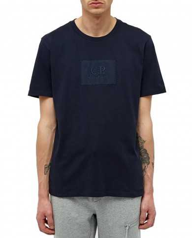 t-shirt total eclips da uomo con logo ricamato in tono | C.P. COMPANY t-shirt total eclips da uomo con logo ricamato in tono | C.P. COMPANY