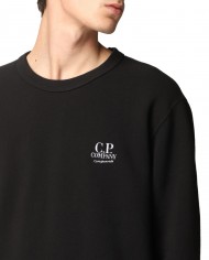 felpa nera da uomo logato con scritta "cinquanta" | C.P. COMPANY felpa nera da uomo logato con scritta "cinquanta" | C.P. COMPANY