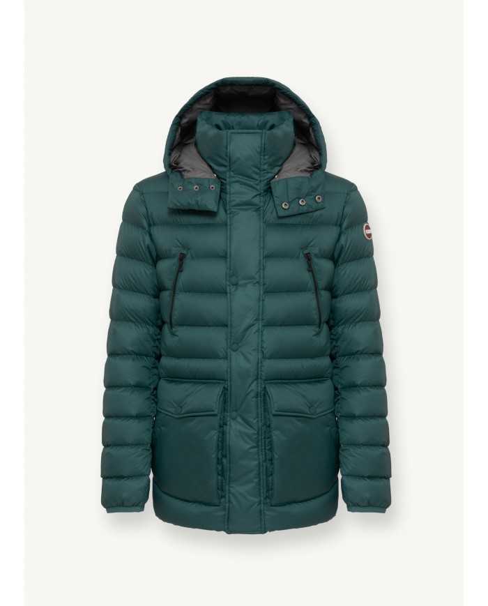 piumino sherwood/spike da uomo effetto semi lucido con logo | COLMAR piumino sherwood/spike da uomo effetto semi lucido con logo | COLMAR