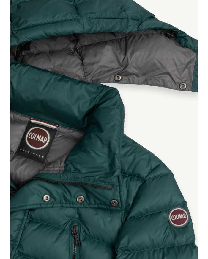 piumino sherwood/spike da uomo effetto semi lucido con logo | COLMAR piumino sherwood/spike da uomo effetto semi lucido con logo | COLMAR