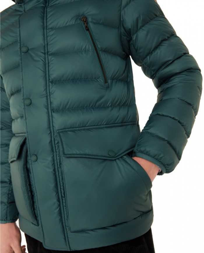 piumino sherwood/spike da uomo effetto semi lucido con logo | COLMAR piumino sherwood/spike da uomo effetto semi lucido con logo | COLMAR