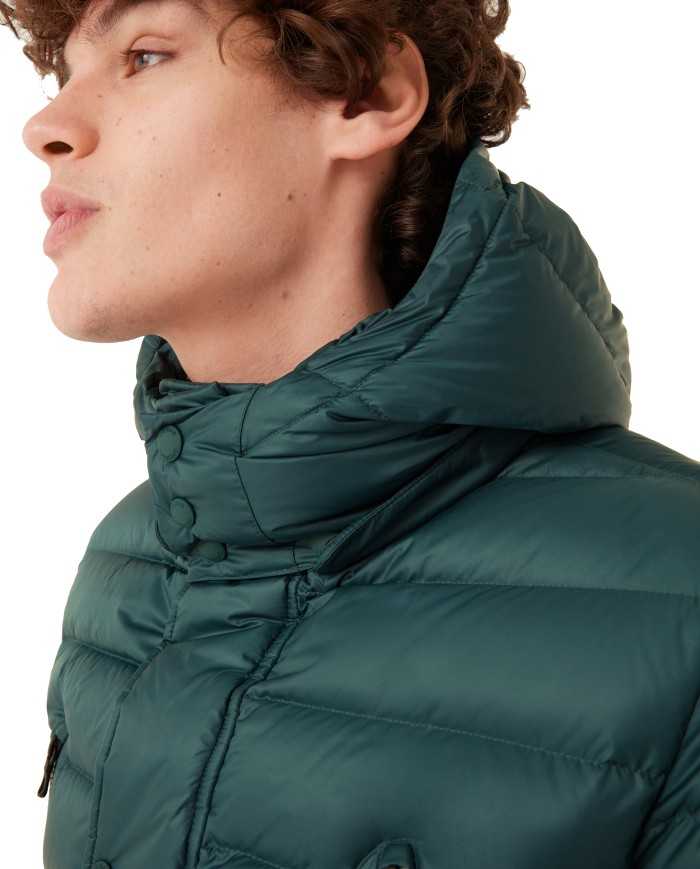 piumino sherwood/spike da uomo effetto semi lucido con logo | COLMAR piumino sherwood/spike da uomo effetto semi lucido con logo | COLMAR
