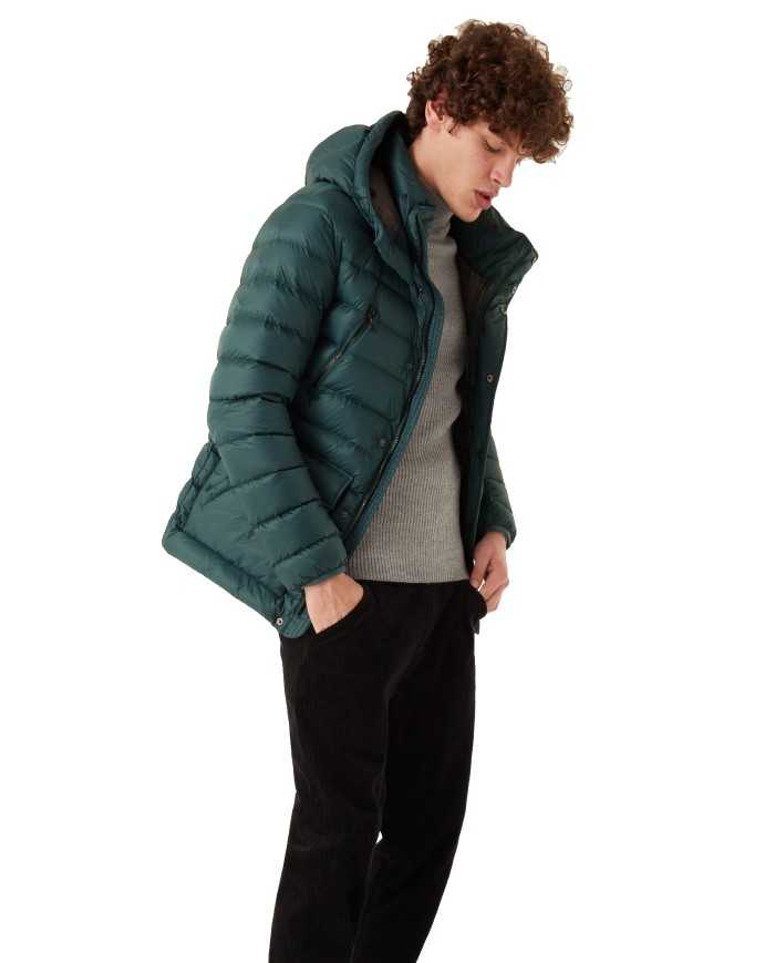 piumino sherwood/spike da uomo effetto semi lucido con logo | COLMAR piumino sherwood/spike da uomo effetto semi lucido con logo | COLMAR