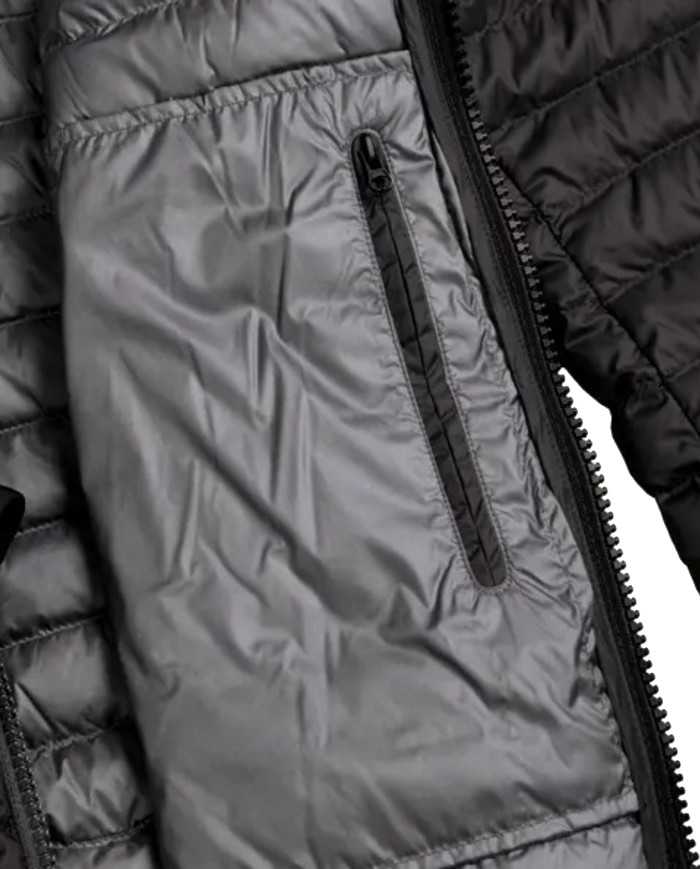 piumino trapuntato nero/spike da uomo con loghi | COLMAR