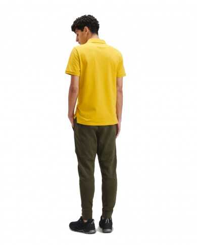 polo nugget gold da uomo con etichetta logata ricamata | C.P. COMPANY polo nugget gold da uomo con etichetta logata ricamata | C.P. COMPANY