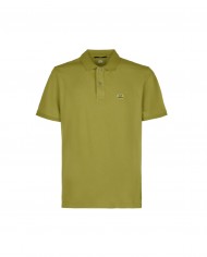 polo green moss da uomo con etichetta logata ricamata | C.P. COMPANY polo green moss da uomo con etichetta logata ricamata | C.P. COMPANY