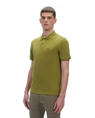 polo green moss da uomo con etichetta logata ricamata | C.P. COMPANY polo green moss da uomo con etichetta logata ricamata | C.P. COMPANY