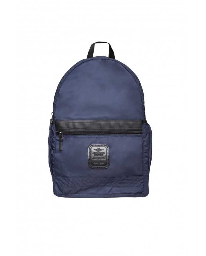 AERONAUTICA MILITARE Zaino Uomo A-TI Borsa Cerniera Tasche Nylon Bl... AERONAUTICA MILITARE Zaino Uomo A-TI Borsa Cerniera Tasche Nylon Bl...