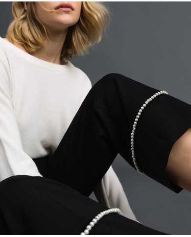 TWINSET Pantaloni Donna A-TI Pantalone Flare Elastici Milano Perle ... TWINSET Pantaloni Donna A-TI Pantalone Flare Elastici Milano Perle ...