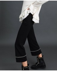 TWINSET Pantaloni Donna A-TI Pantalone Flare Elastici Milano Perle ... TWINSET Pantaloni Donna A-TI Pantalone Flare Elastici Milano Perle ...