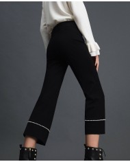 TWINSET Pantaloni Donna A-TI Pantalone Flare Elastici Milano Perle ... TWINSET Pantaloni Donna A-TI Pantalone Flare Elastici Milano Perle ...