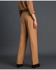 TWINSET Pantaloni Donna A-TI Lana Elastici Pieghe Risvolto Zip Camm... TWINSET Pantaloni Donna A-TI Lana Elastici Pieghe Risvolto Zip Camm...