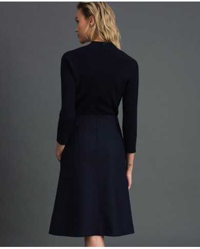 TWINSET Abito Donna A-TI Vestito Gonna Lana Elastico Svasatoo Blu N... TWINSET Abito Donna A-TI Vestito Gonna Lana Elastico Svasatoo Blu N...