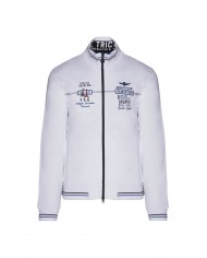 felpa bianca uomo con ricamo frecce tricolore | AREONAUTICA MILITARE