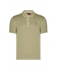 polo menta da uomo con stemma logato ricamato | AERONAUTICA MILITARE