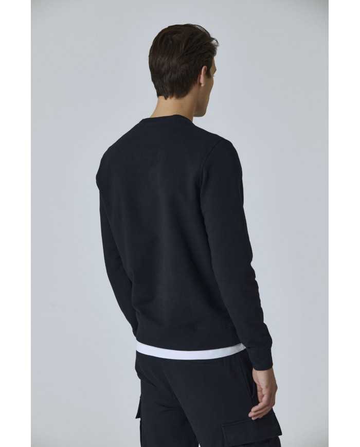 felpa blu scuro da uomo con logo ricamato | AERONAUTICA MILITARE felpa blu scuro da uomo con logo ricamato | AERONAUTICA MILITARE