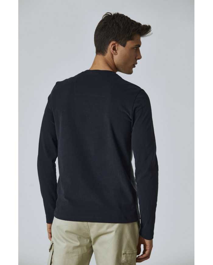 t-shirt blu scuro/grigio medio uomo con loghi | AERONAUTICA MILITARE t-shirt blu scuro/grigio medio uomo con loghi | AERONAUTICA MILITARE