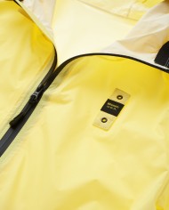giacca a vento iris giallo da uomo con logo e scudo logata | BLAUER