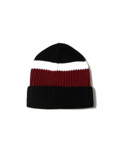 berretto uomo con fasce tricolore nero, bianco e rosso con logo | EA7 berretto uomo con fasce tricolore nero, bianco e rosso con logo | EA7