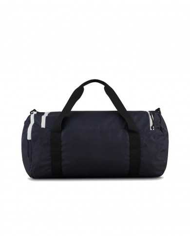 borsone nero da uomo con tracolla e patch logo ricamata | EA7