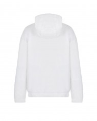 bomber impermeabile bianco con stripes logate e logo gommato | EA7 bomber impermeabile bianco con stripes logate e logo gommato | EA7