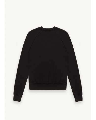 felpa nero da uomo con etichetta logata in fondo davanti | EA7 felpa nero da uomo con etichetta logata in fondo davanti | EA7