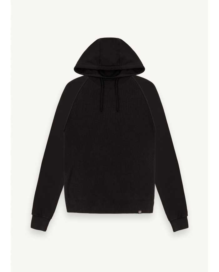 felpa nero da uomo in misto lana e cotone sul capo | COLMAR felpa nero da uomo in misto lana e cotone sul capo | COLMAR