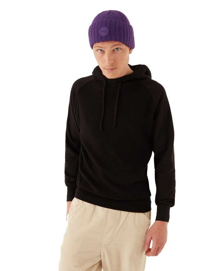 felpa nero da uomo in misto lana e cotone sul capo | COLMAR felpa nero da uomo in misto lana e cotone sul capo | COLMAR