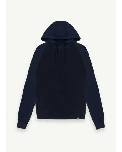 felpa blu da uomo in misto lana e cotone sul capo | COLMAR