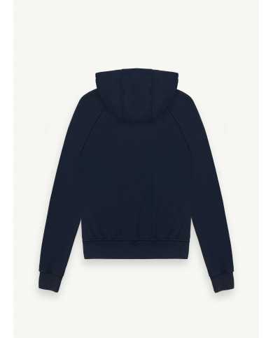 felpa blu da uomo in misto lana e cotone sul capo | COLMAR