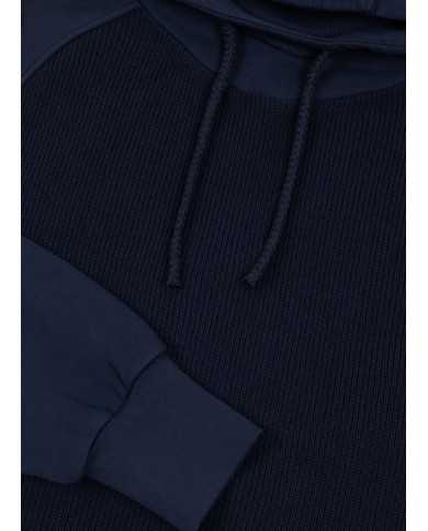 felpa blu da uomo in misto lana e cotone sul capo | COLMAR