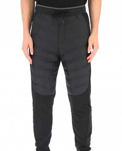 pantaloni nero da uomo con inserti trapuntati e logo | EA7 pantaloni nero da uomo con inserti trapuntati e logo | EA7