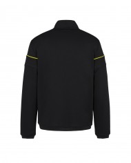 felpa nera urban design da uomo a collo alto e dettagli fluo | EA7