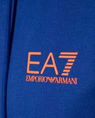 felpa mazarine blue da uomo con logo e maxi disegno | EA7