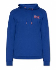 felpa mazarine blue da uomo con logo e maxi disegno | EA7