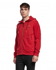 felpa red dahlia da uomo con stripes, logo e patch | EA7