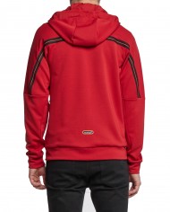 felpa red dahlia da uomo con stripes, logo e patch | EA7