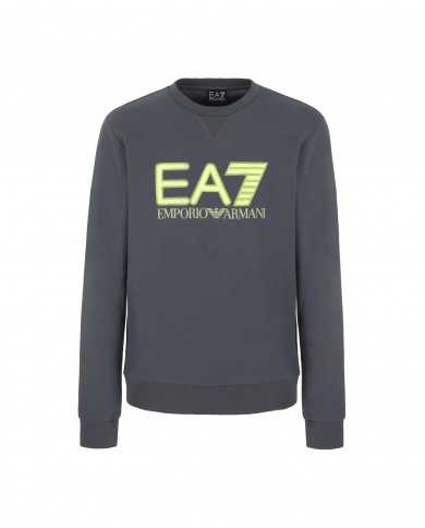 felpa iron gate da uomo con logo in rilievo sul petto | EA7