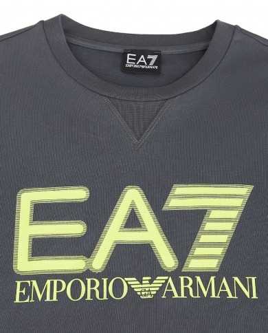 felpa iron gate da uomo con logo in rilievo sul petto | EA7