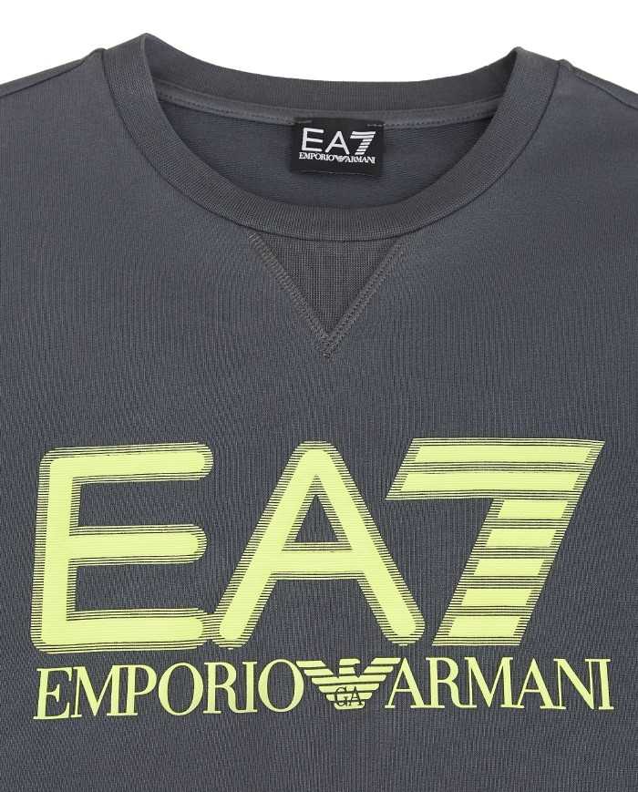 felpa iron gate da uomo con logo in rilievo sul petto | EA7