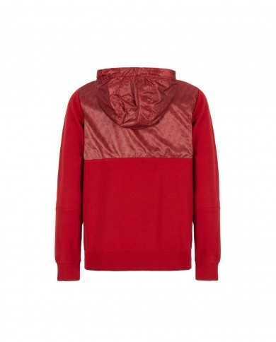 felpa red dahlia da uomo logato all-over sulla parte superiore | EA7