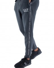 pantaloni tuta jogger carbon mel da uomo con bande logate | EA7